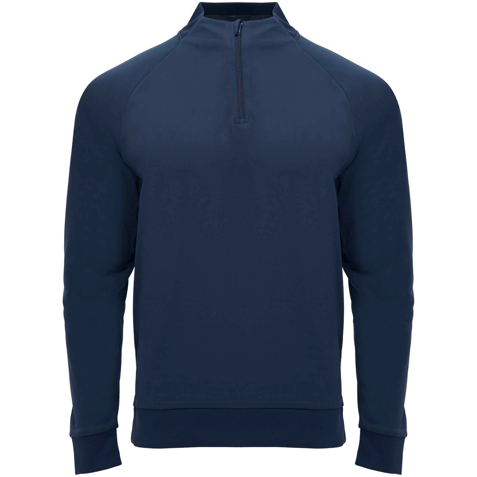 Sweatshirt de 200 g/m² Epiro à manches longues unisexe avec fermeture demi-zip