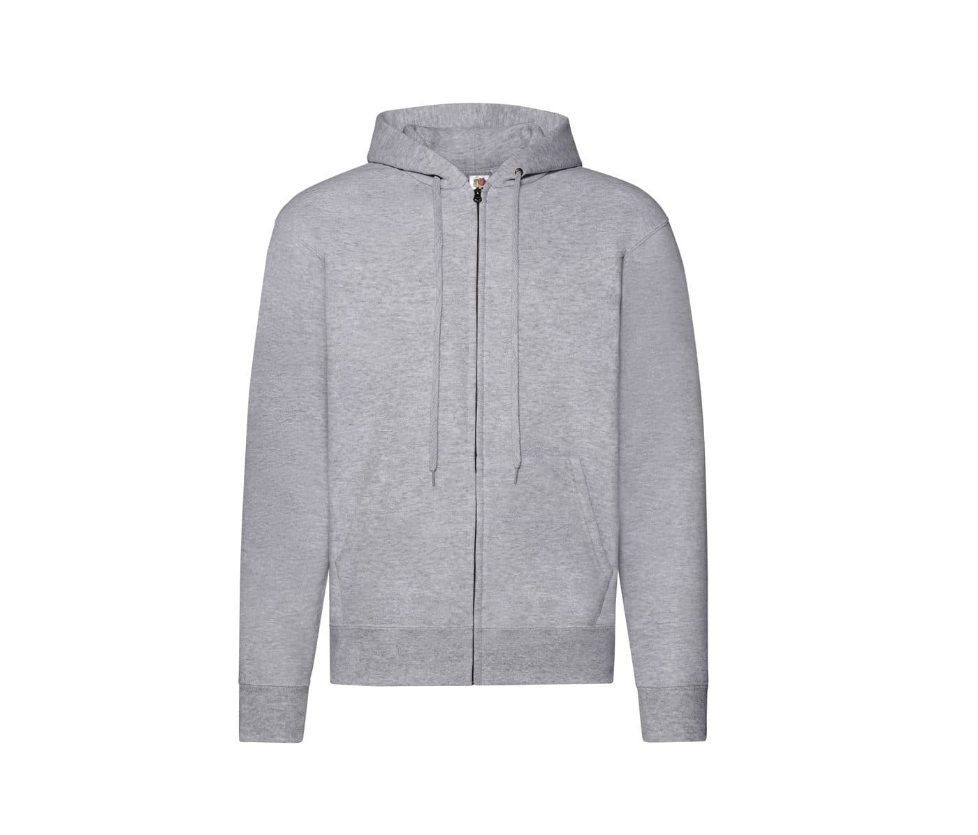 CLASSIC HOODED SWEAT JACKET coloris Gris chiné