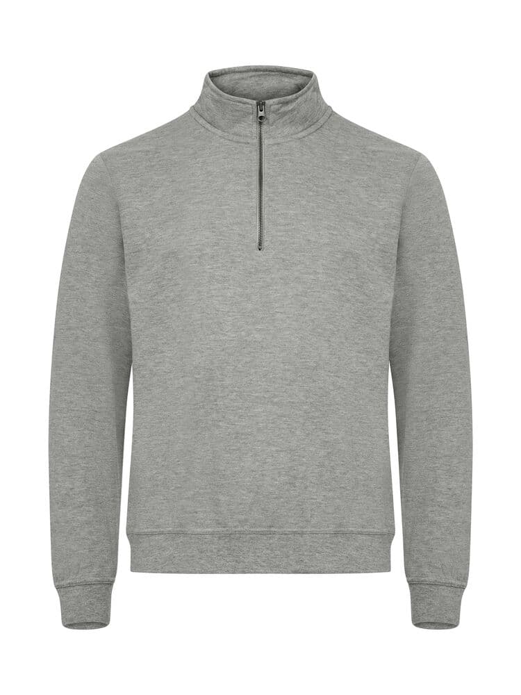 Clique Basic Half Zip coloris Gris chiné