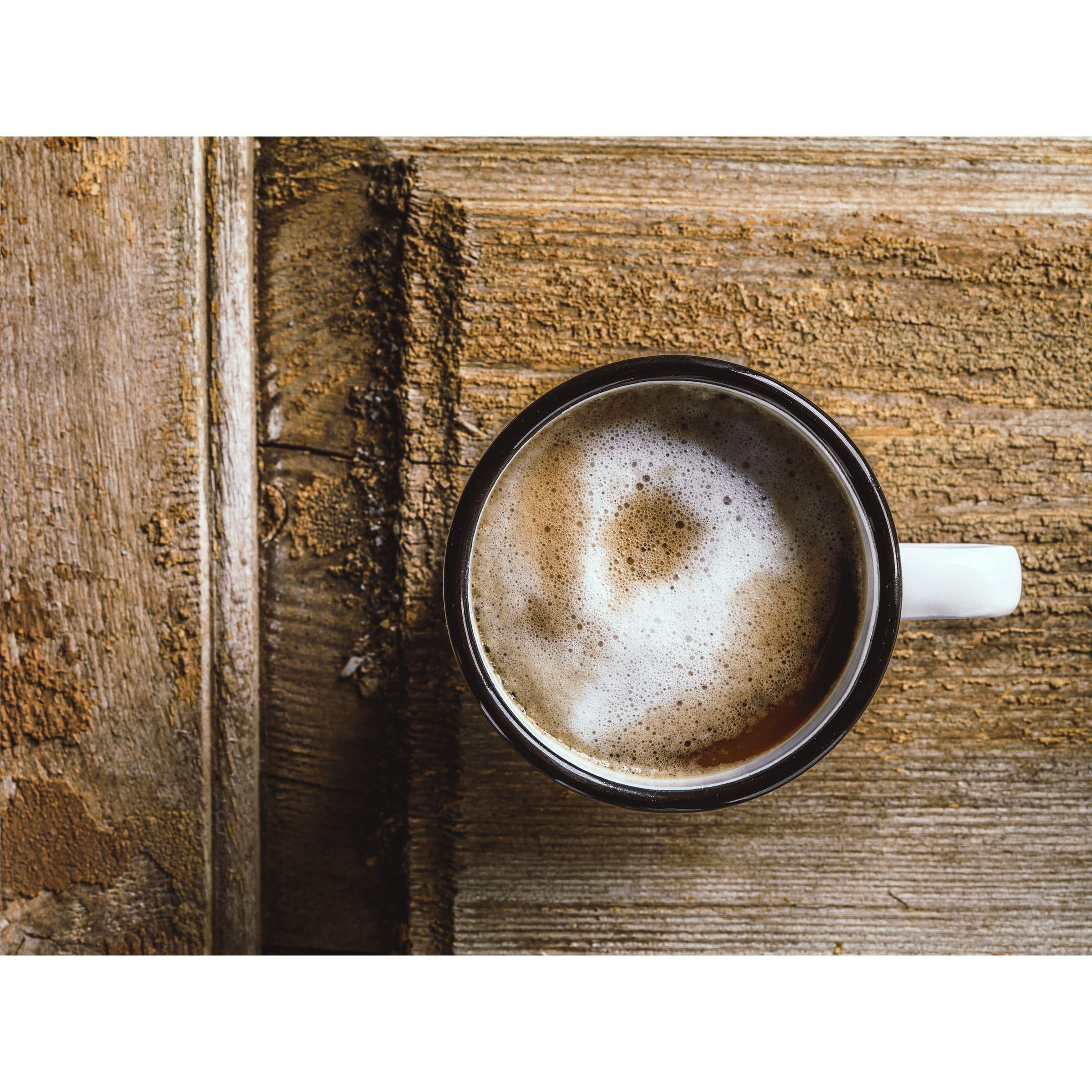 Mug Retro en émail 350 ml en situation