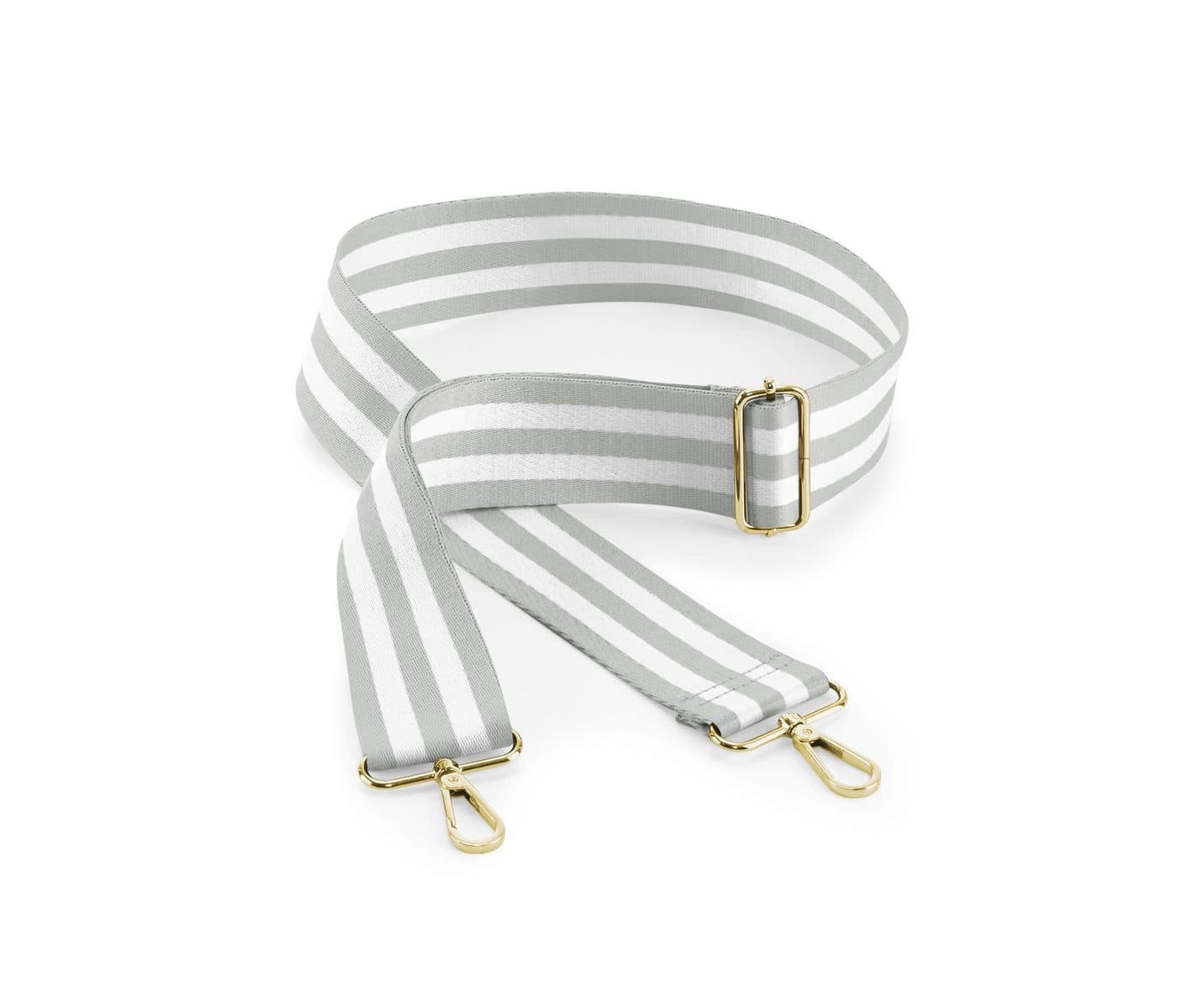 BOUTIQUE ADJUSTABLE BAG STRAP coloris Gris clair / Blanc