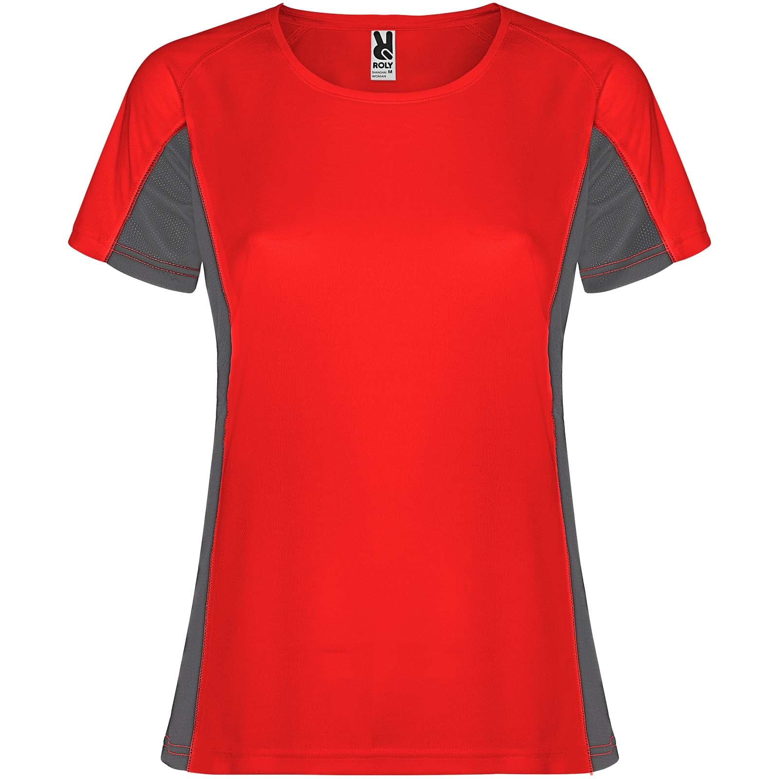 T-shirt de sport de 140 g/m² Shanghai à manches courtes pour femme coloris Rouge