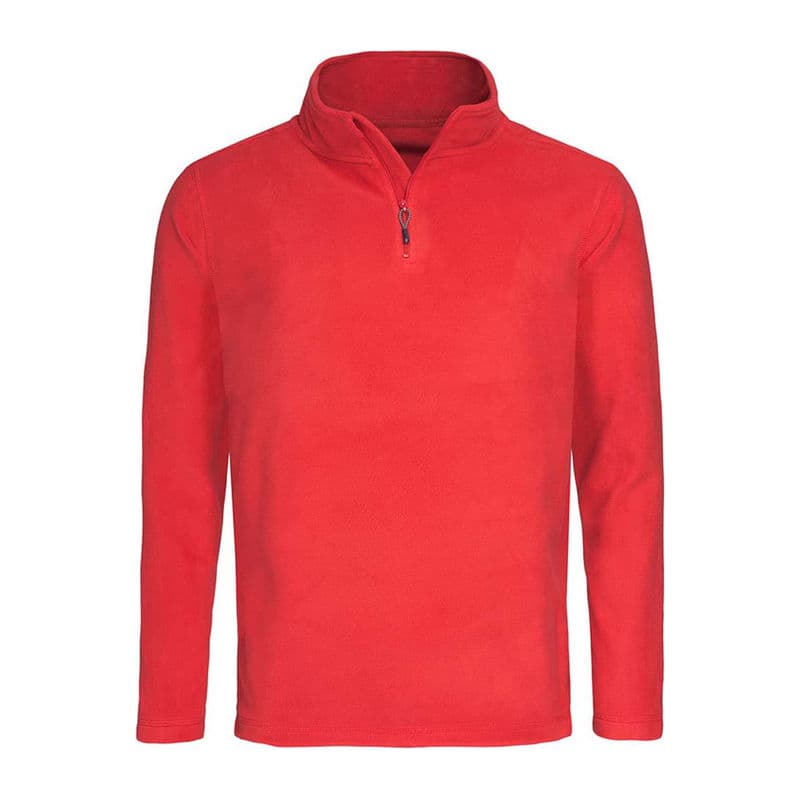 Classic Unisex Fleece Half-Zip coloris Rouge écarlate