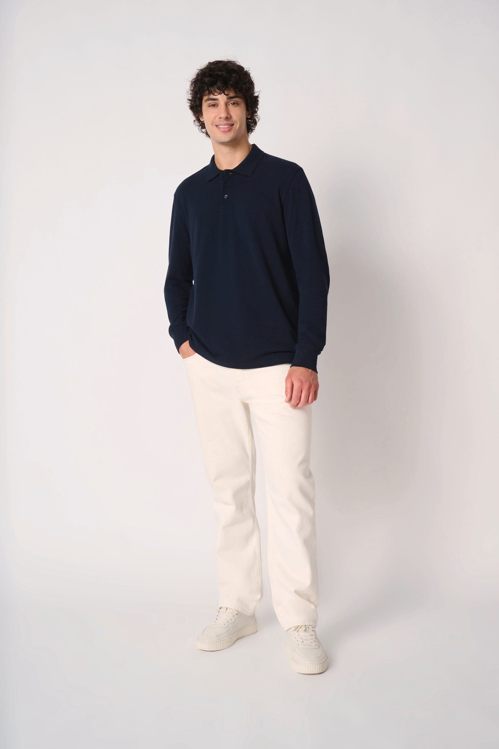 Polo piqué LSL homme en situation