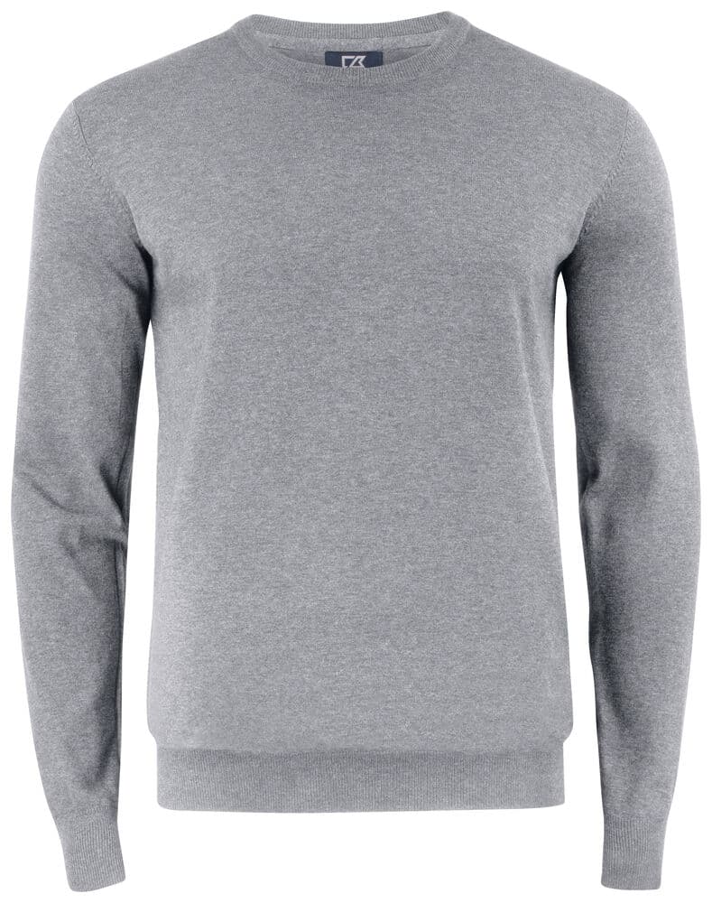 Pull col ras du cou Cutter & Buck Oakville homme coloris Gris chiné