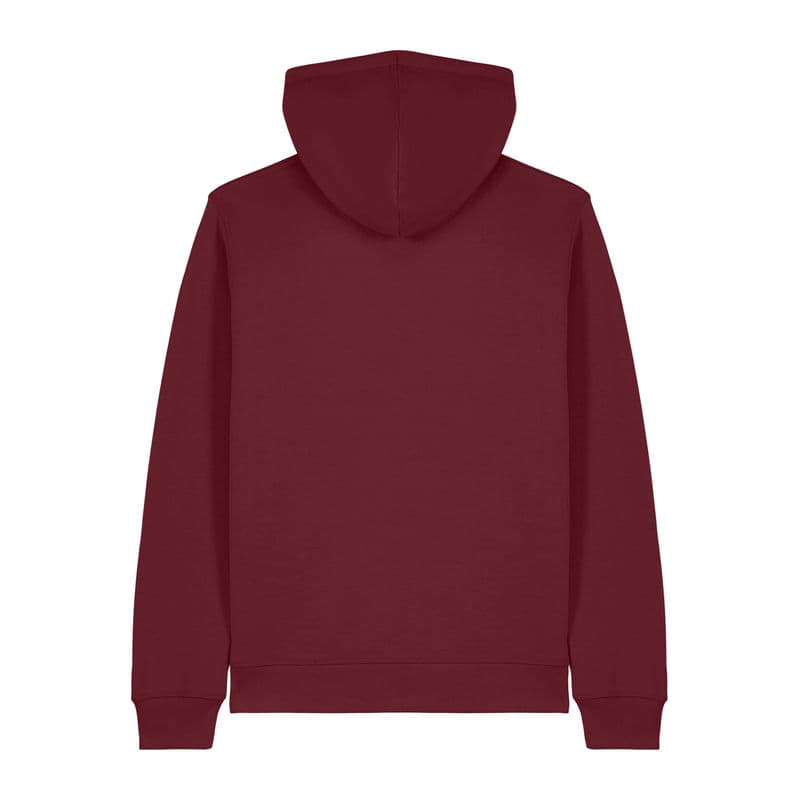 Mixer unisex zip-thru hoodie coloris Bordeaux