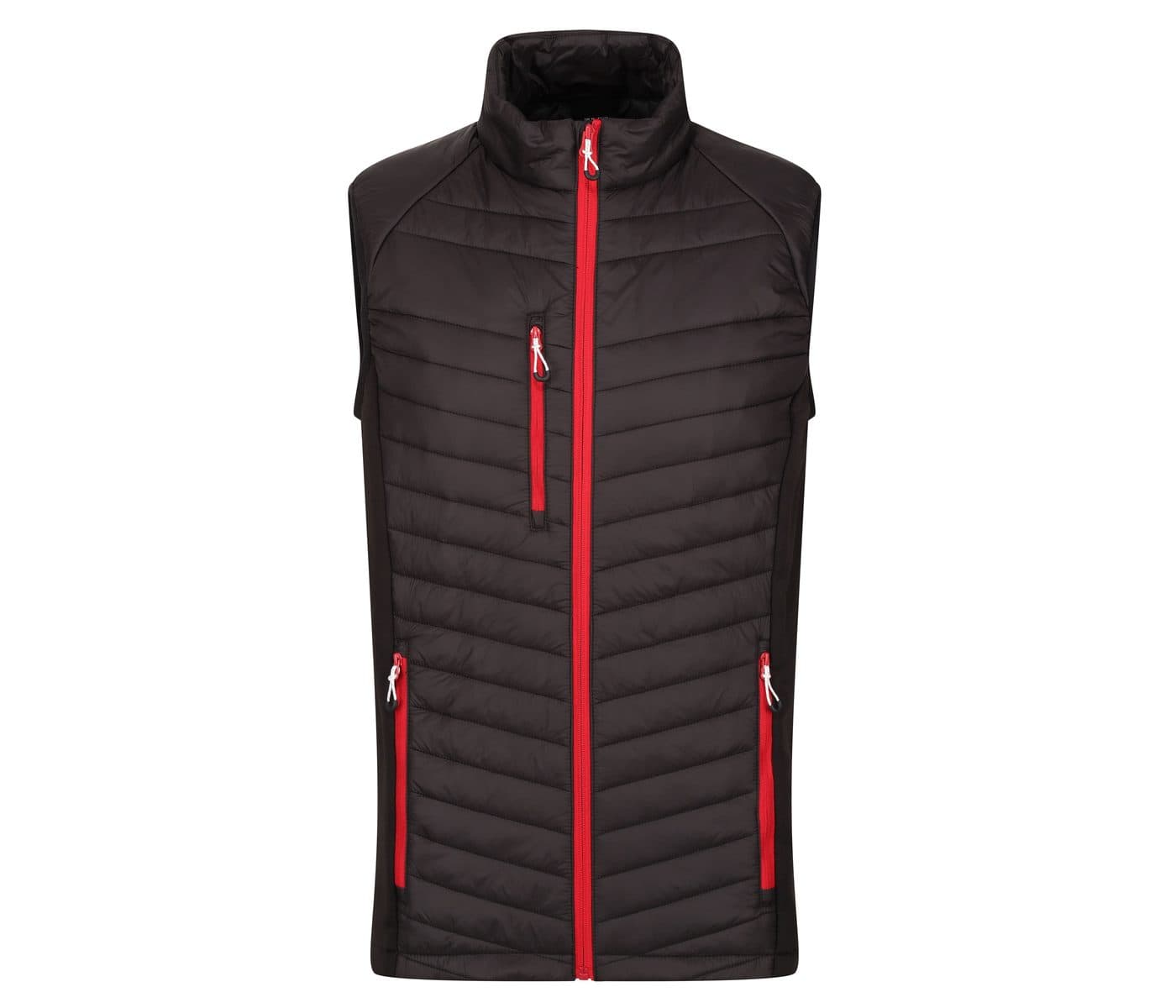 MEN'S NAVIGATE HYBRID BODYWARMER coloris Noir / Rouge classique