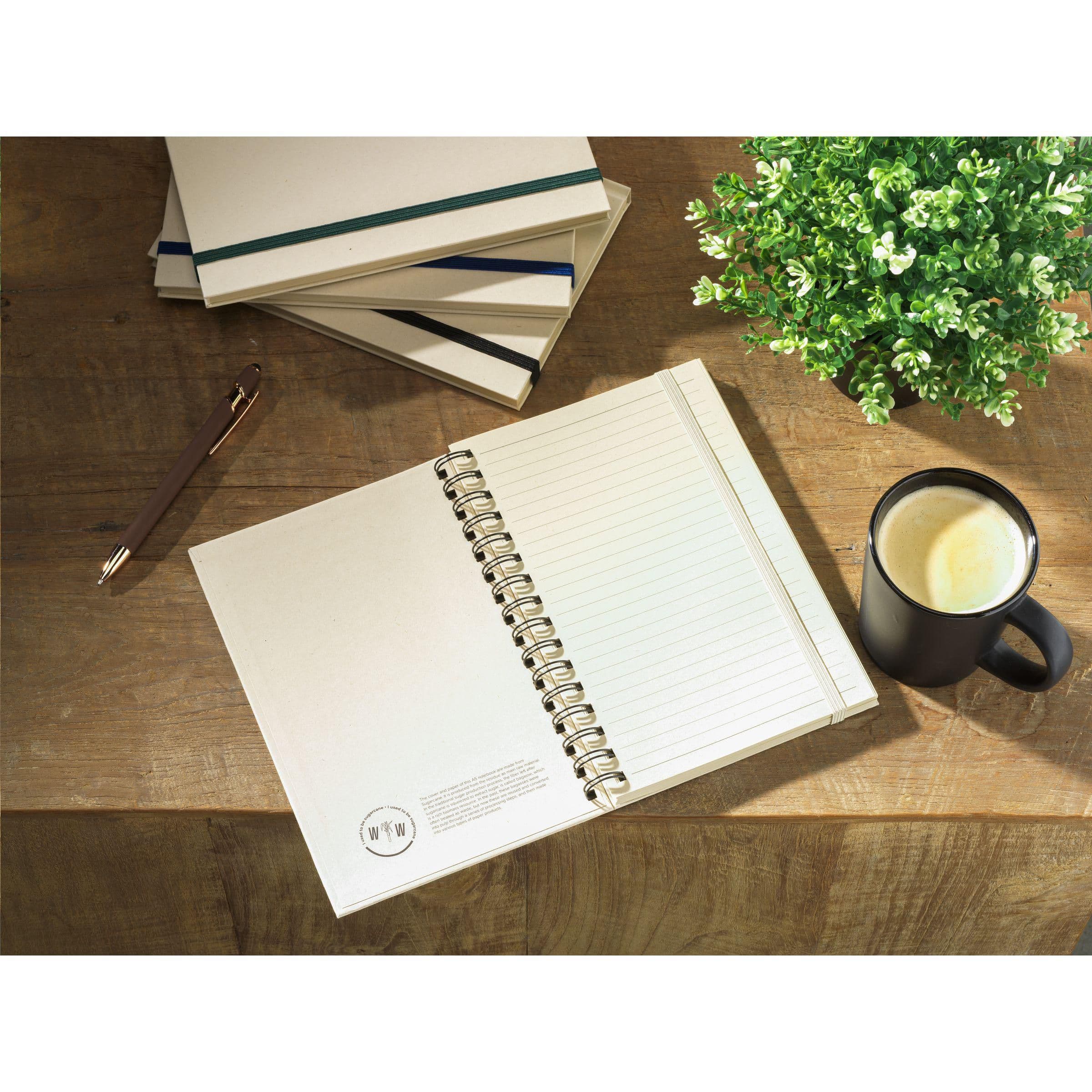 Carnet Sugarcane Bagasse A5 en situation
