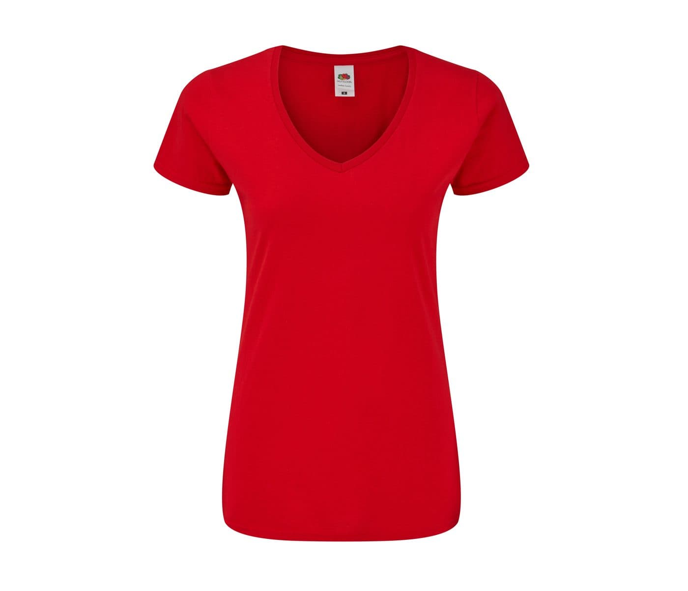 ICONIC V NECK T WOMEN coloris Rouge