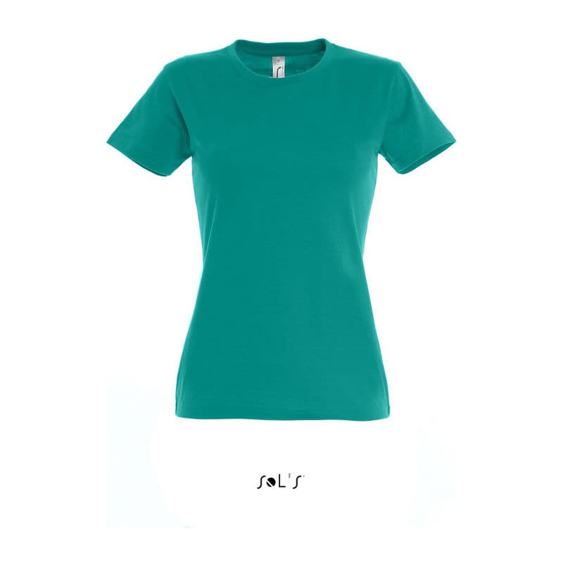 SOL'S IMPERIAL WOMAN ROUND COLLAR T-SHIRT coloris Émeraude