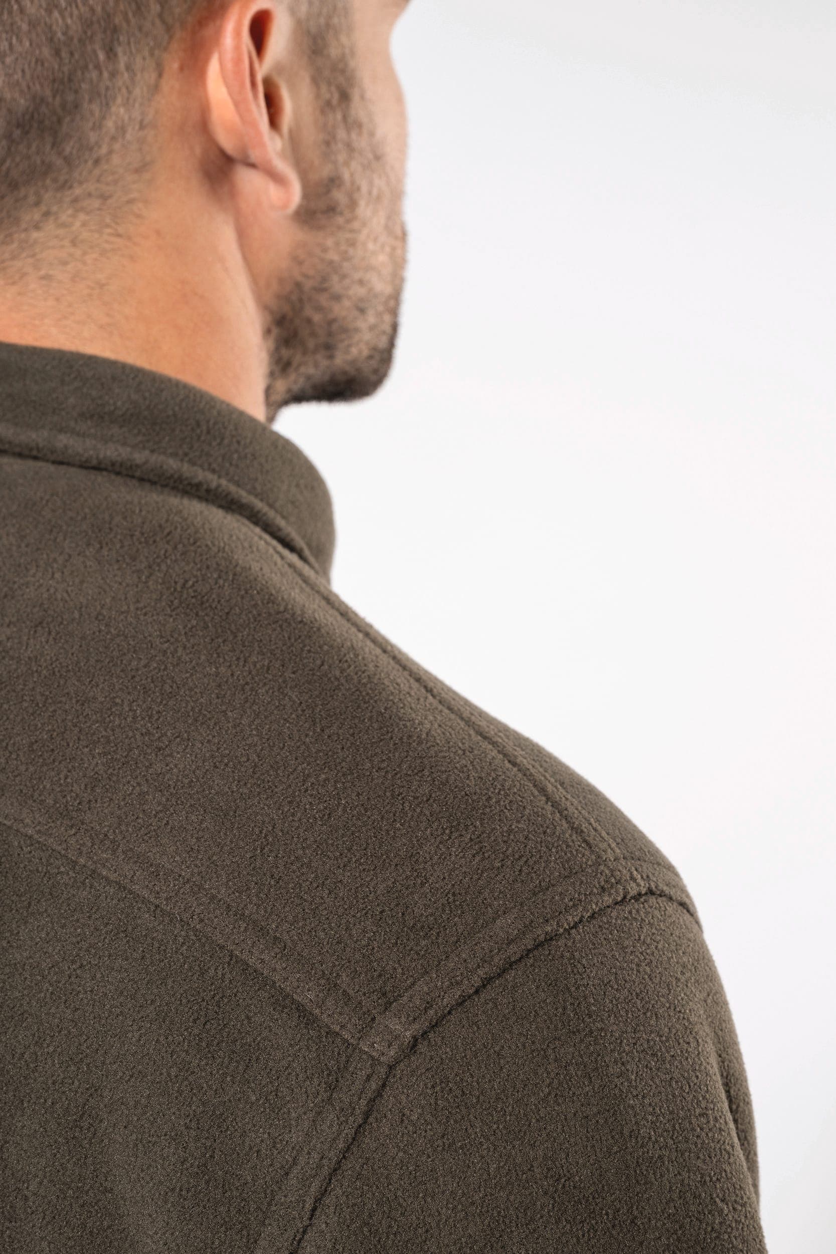 Surchemise polaire doublée sherpa polaire homme en situation