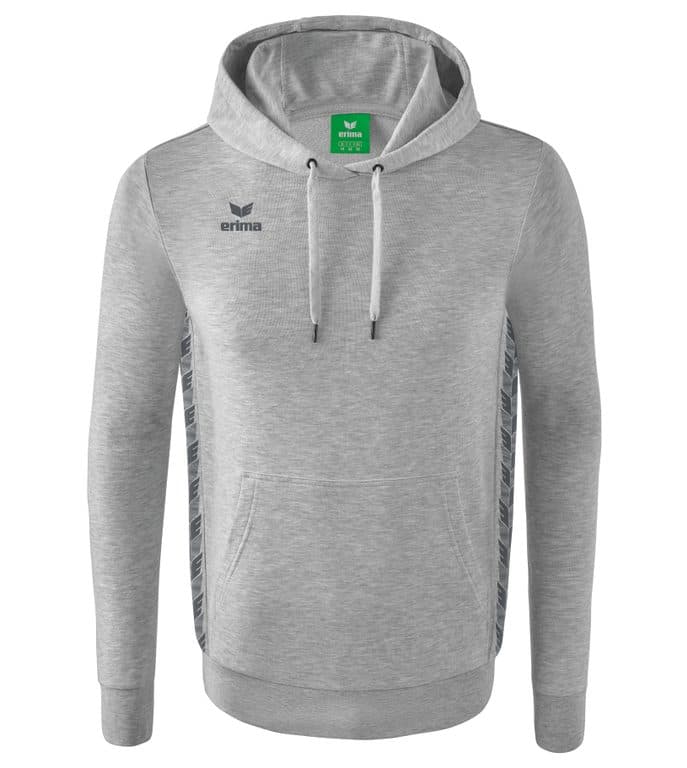 Sweat à capuche Essential Team coloris Gris clair chiné / Gris ardoise