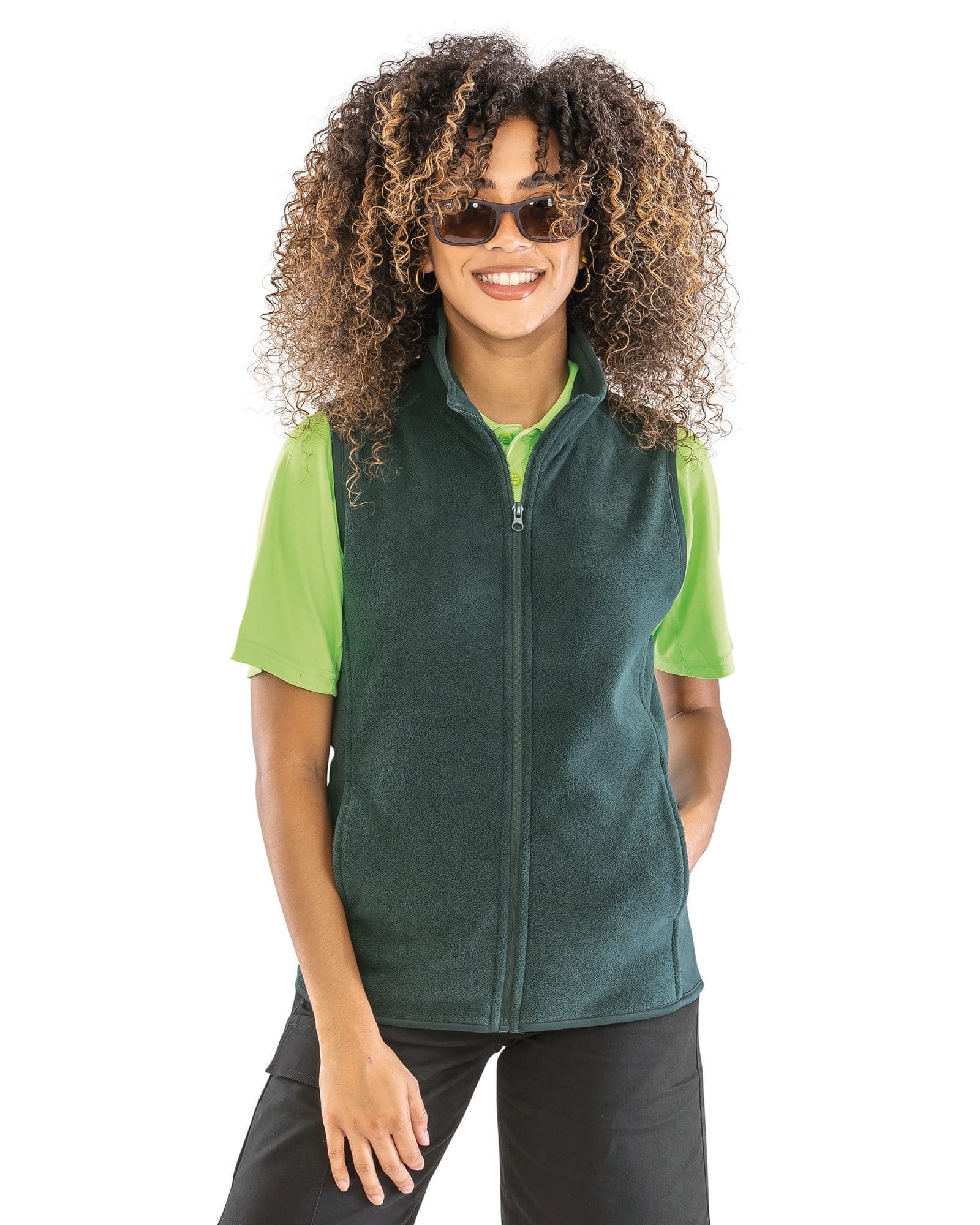 Gilet micro polaire en situation