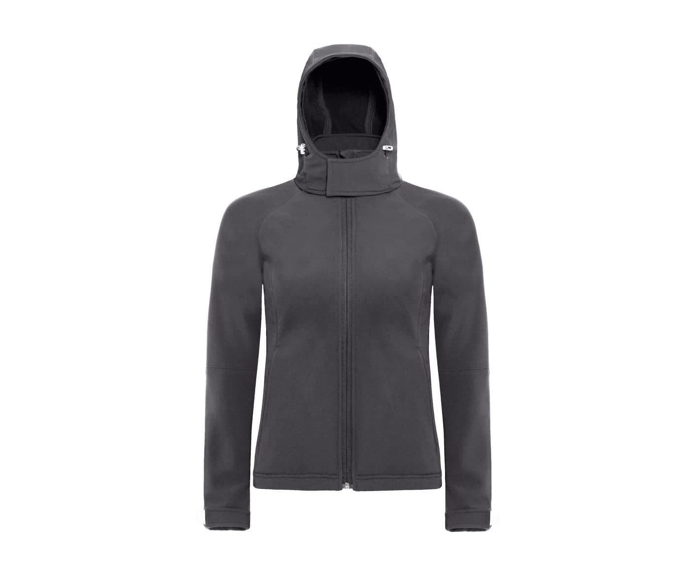 HOODED SOFTSHELL WOMEN coloris Gris foncé