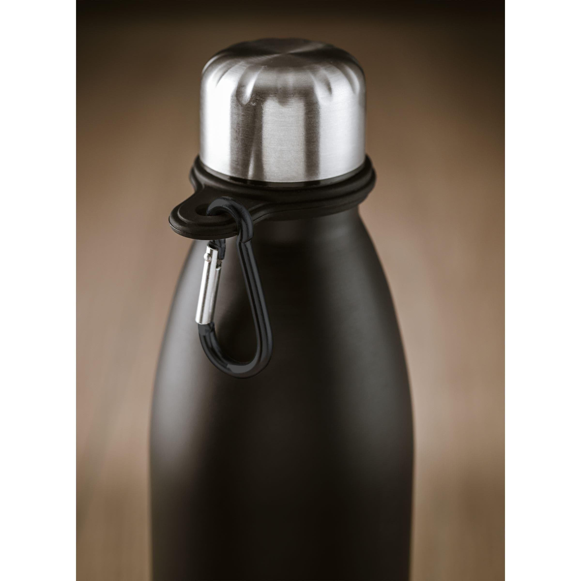 Mousqueton pour bouteille en situation