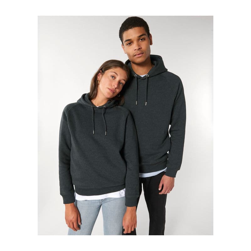 Sider unisex side pocket hoodie  coloris Gris chiné foncé