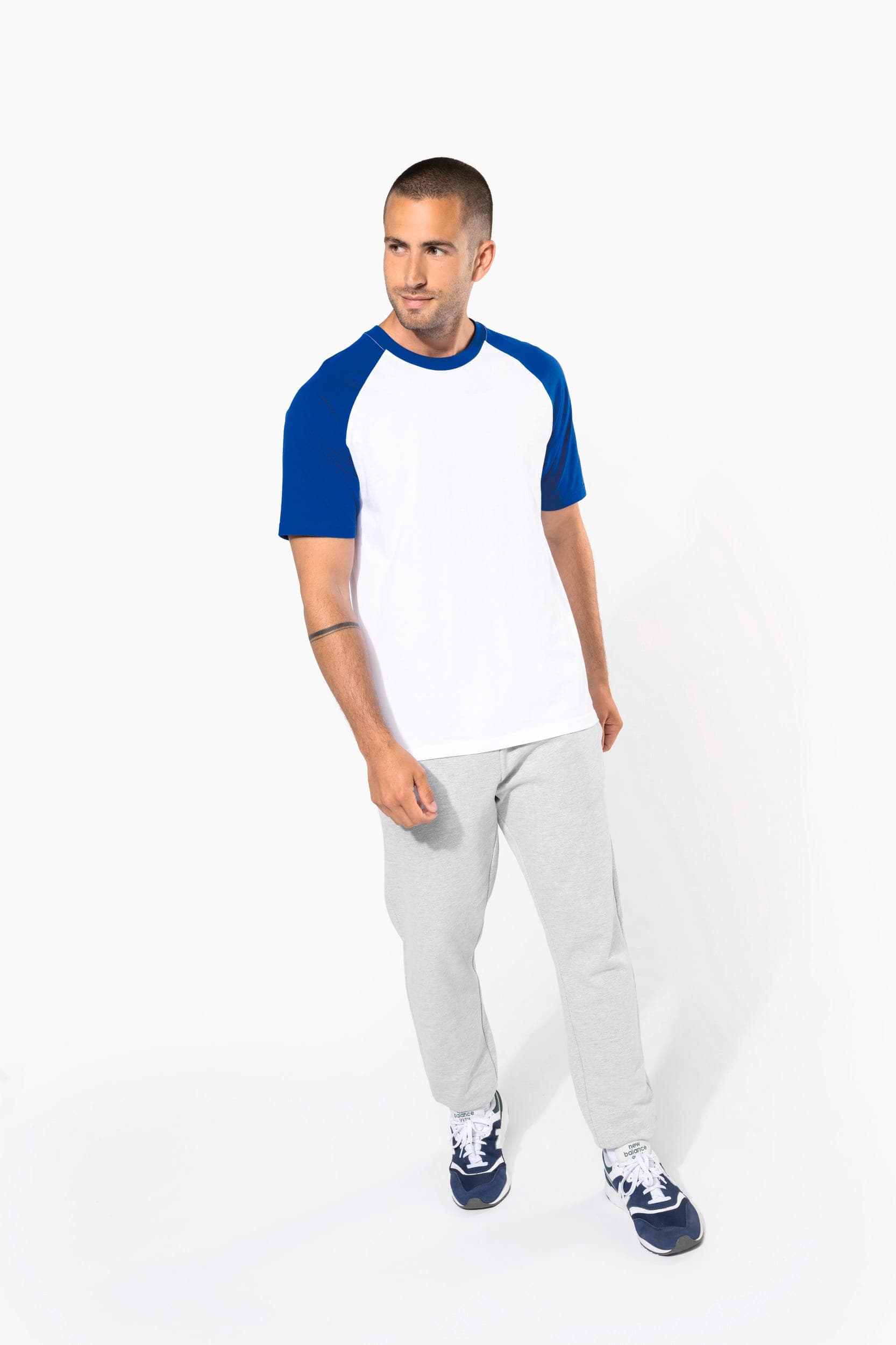 Baseball > T-shirt bicolore manches courtes en situation