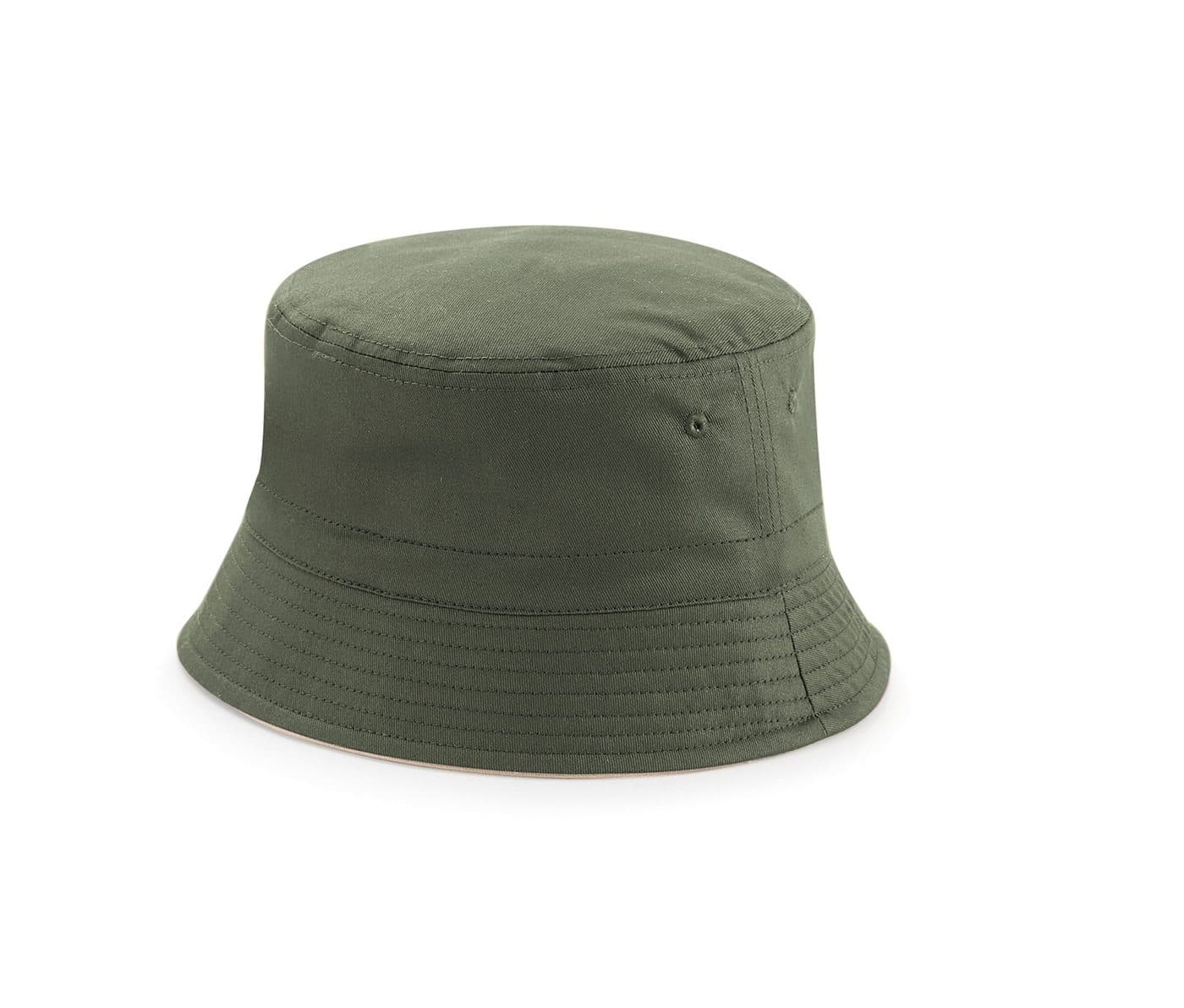 REVERSIBLE BUCKET HAT coloris Vert olive / Pierre