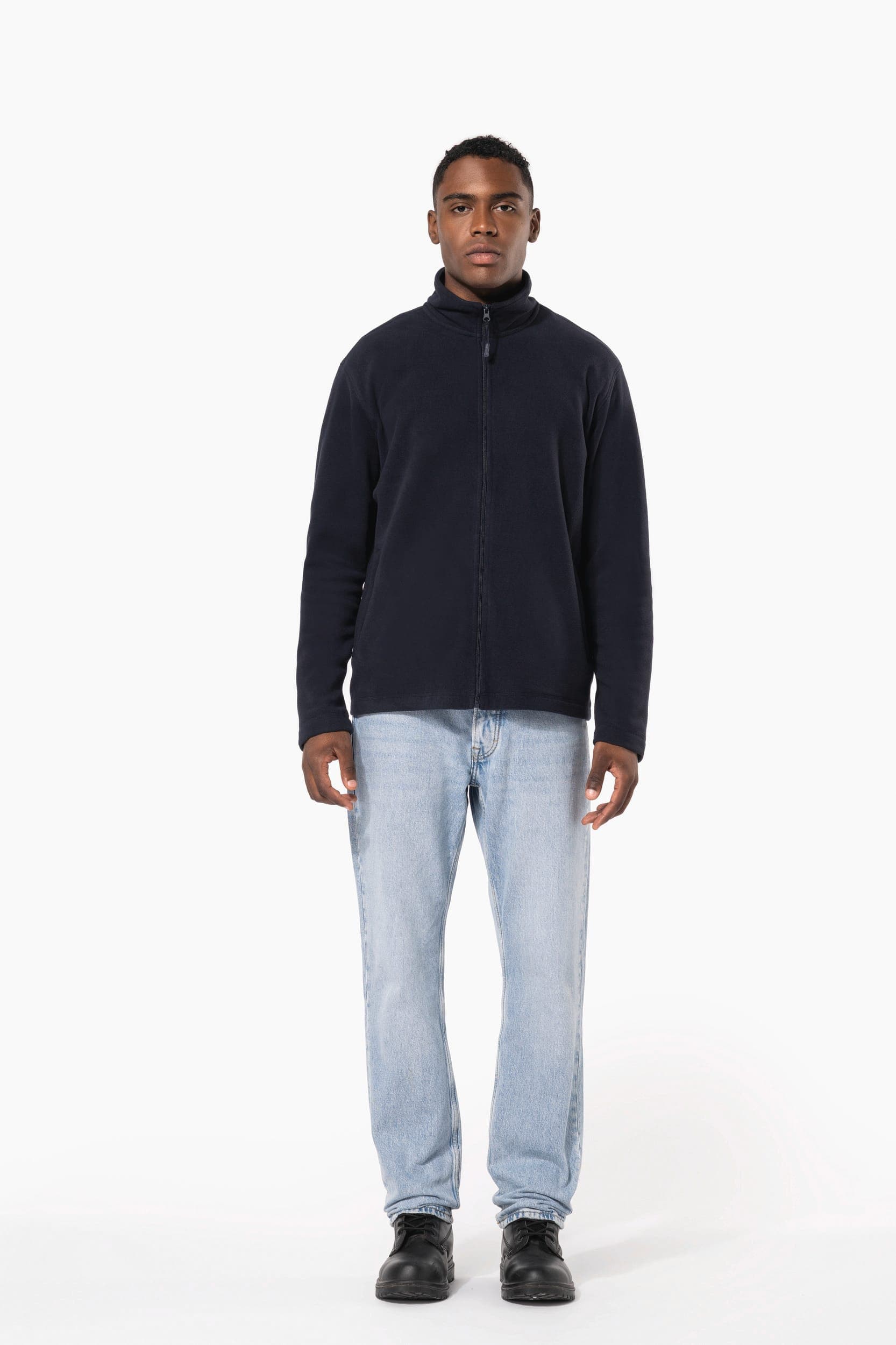 Veste micropolaire zippée unisexe en situation