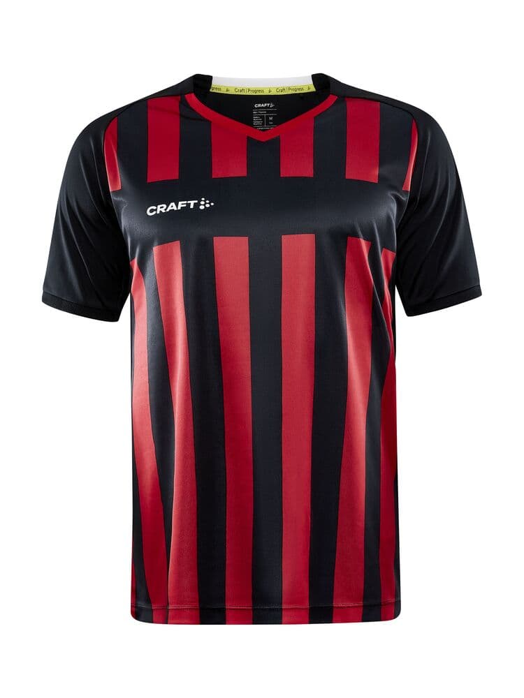 Craft Progress 2.0 stripe jersey m coloris Noir / Rouge