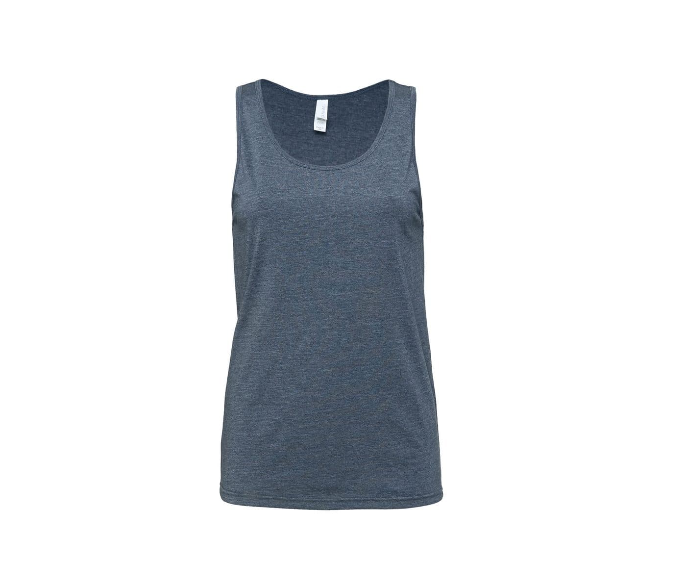 UNISEX JERSEY TANK coloris Marine chiné