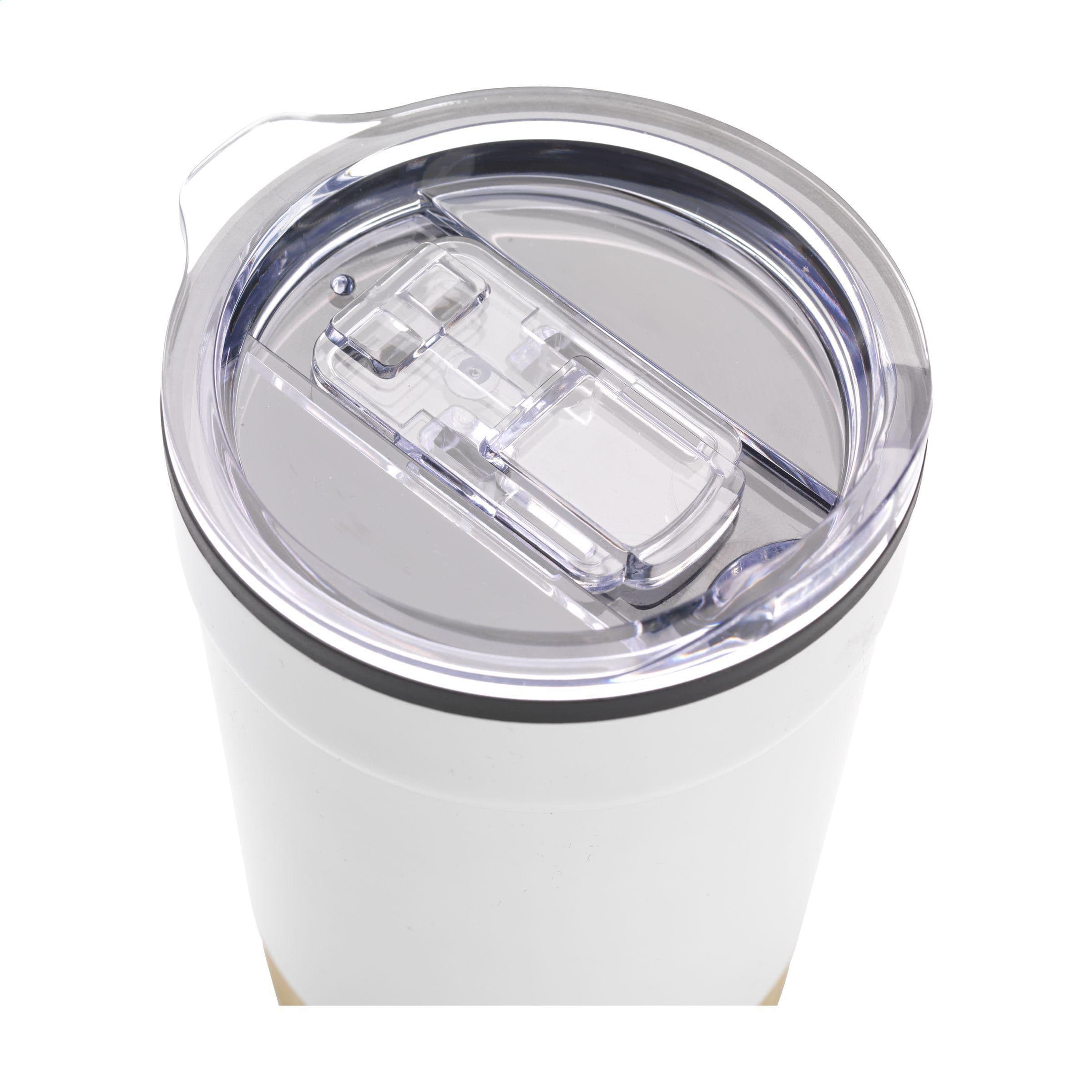 Mug Kobe bambou RCS recyclé acier 350 ml en situation