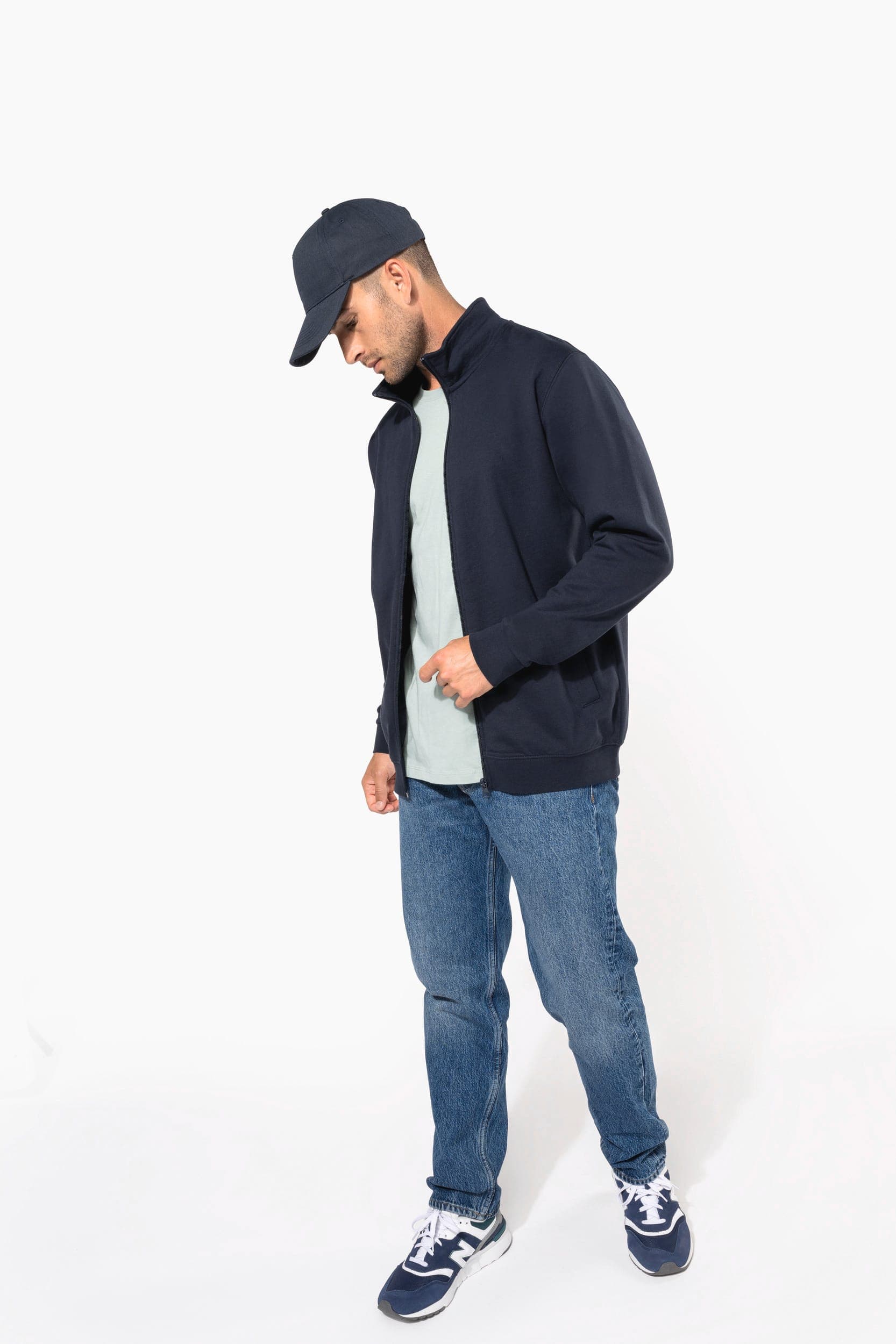 Veste molleton zippée homme en situation