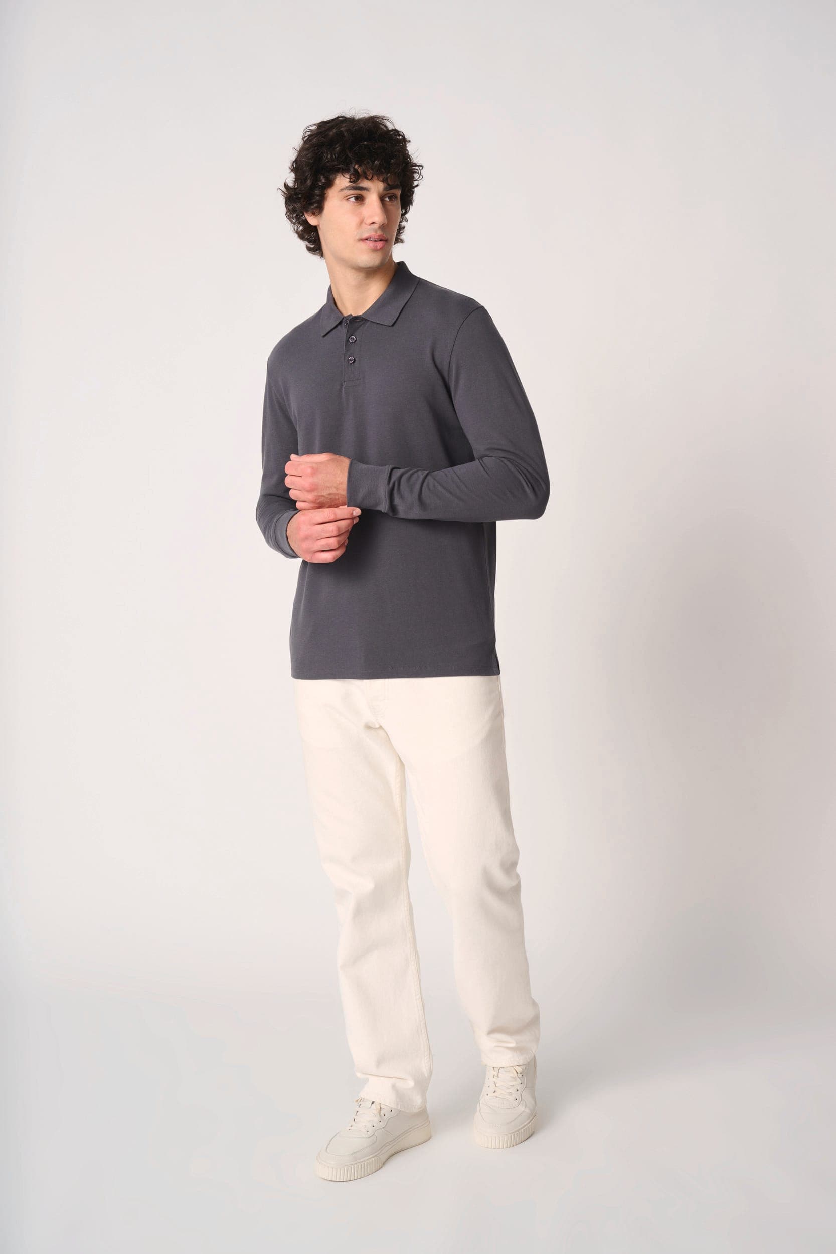 Polo piqué LSL homme en situation