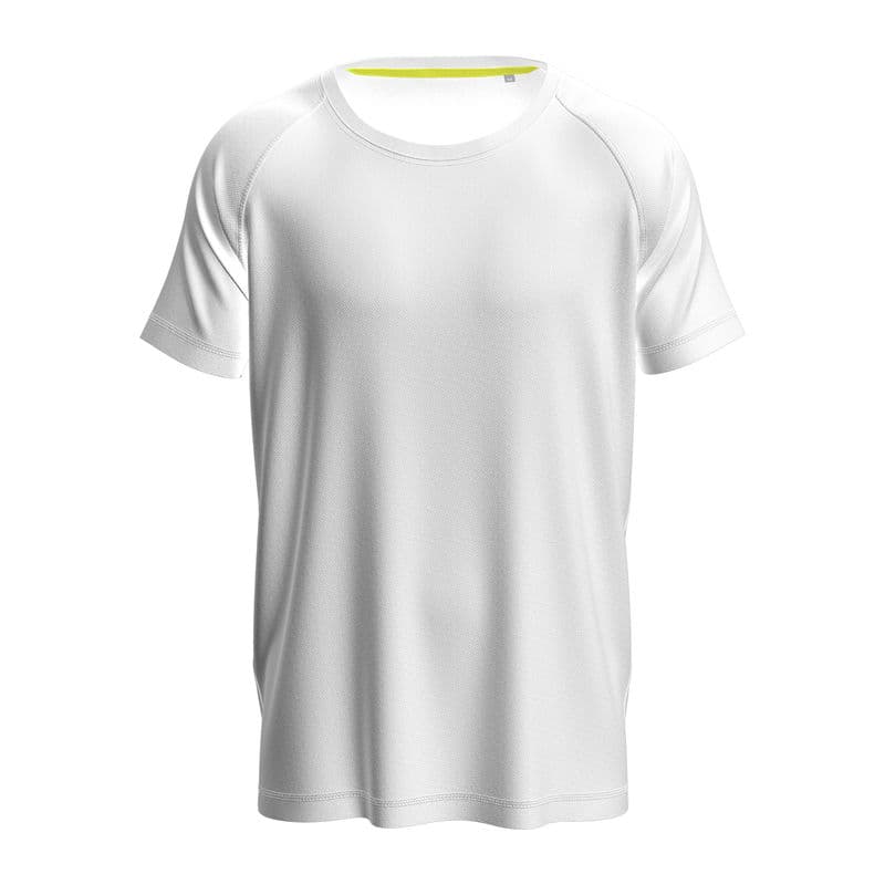Mesh Raglan Unisex T-shirt coloris Blanc