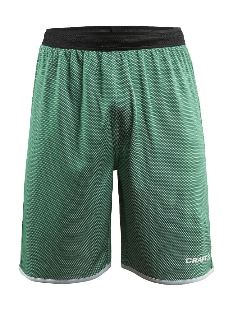Craft Progress reversible basket shorts m coloris Vert / Blanc