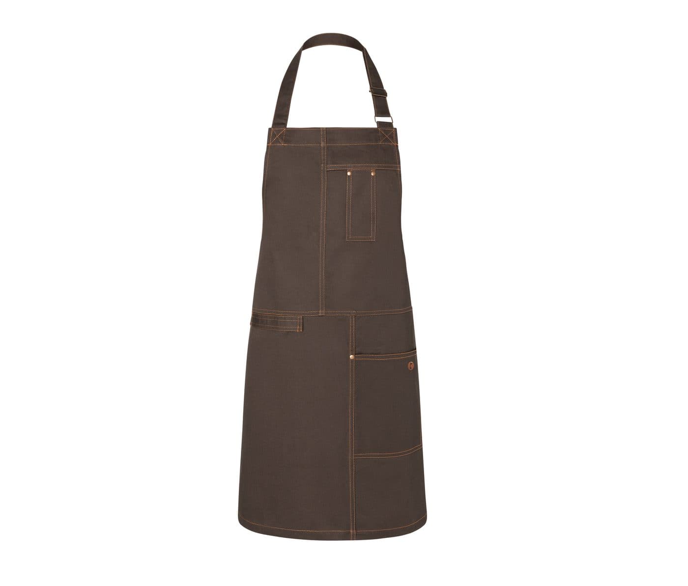 BIB APRON URBAN CASUAL-STYLE coloris Chocolat