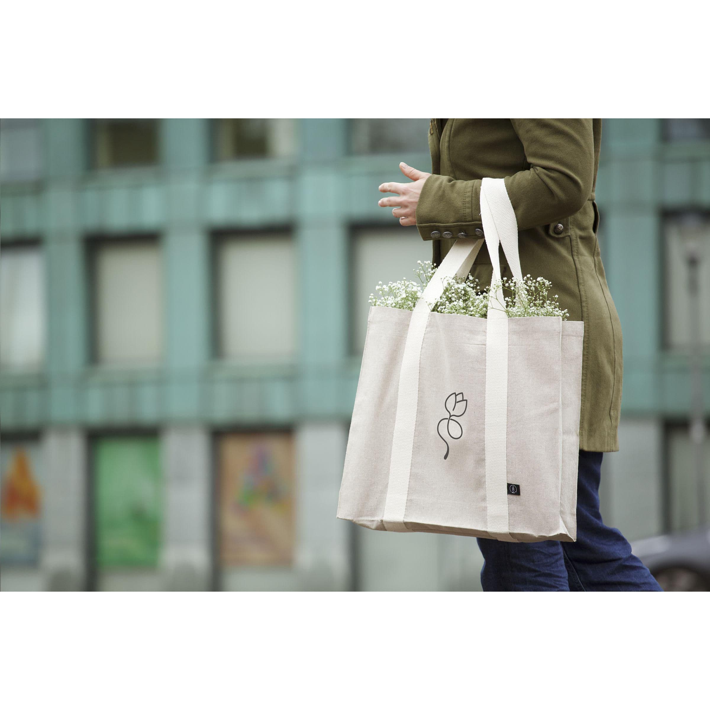 Sac à provisions Line GRS recyclé (210 g/m²) en situation