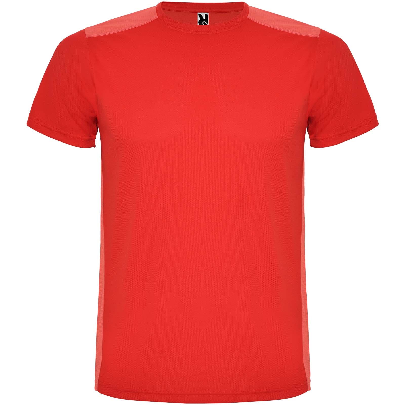 T-shirt de sport de 130 g/m² Detroit à manches courtes pour enfant coloris Rouge