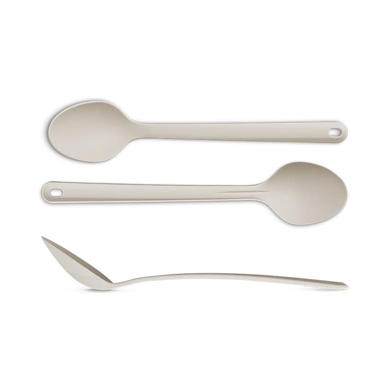 CUILLÈRE DE SERVICE - USTENSILE DE CUISINE EN PLASTIQUE (PBT) en situation
