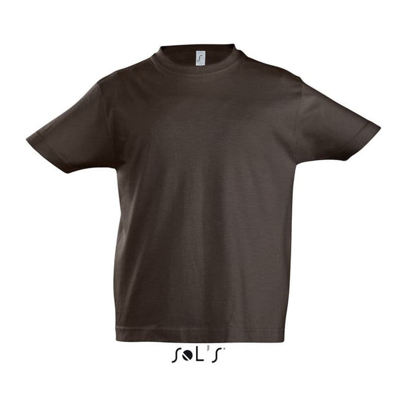 SOL'S IMPERIAL KIDS - ROUND NECK T-SHIRT coloris Chocolat