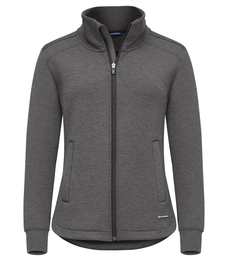Cardigan zippé Cutter & Buck Pemberton femme coloris Anthracite chiné