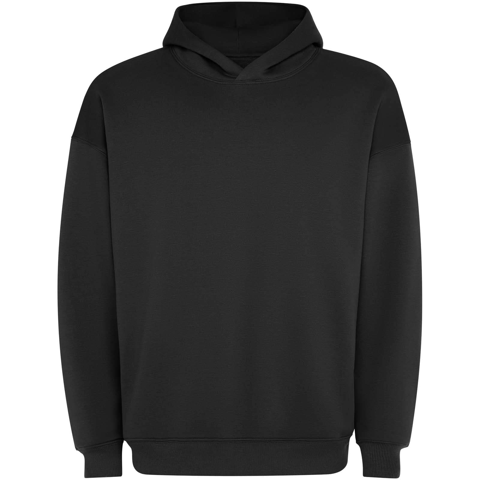 Sweat à capuche unisexe oversize Otto coloris Noir