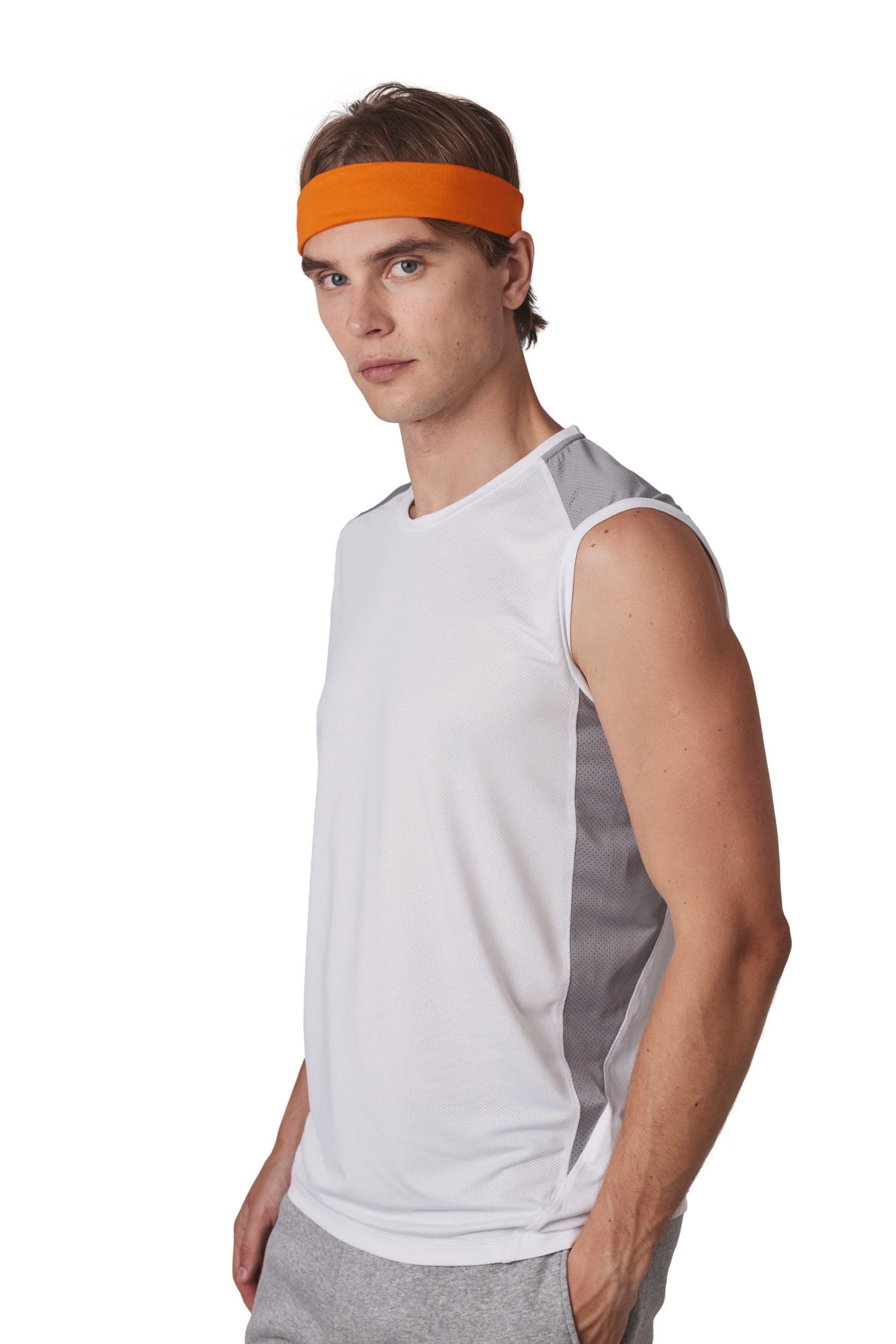 Bandeau pour la tête en coton bio en situation
