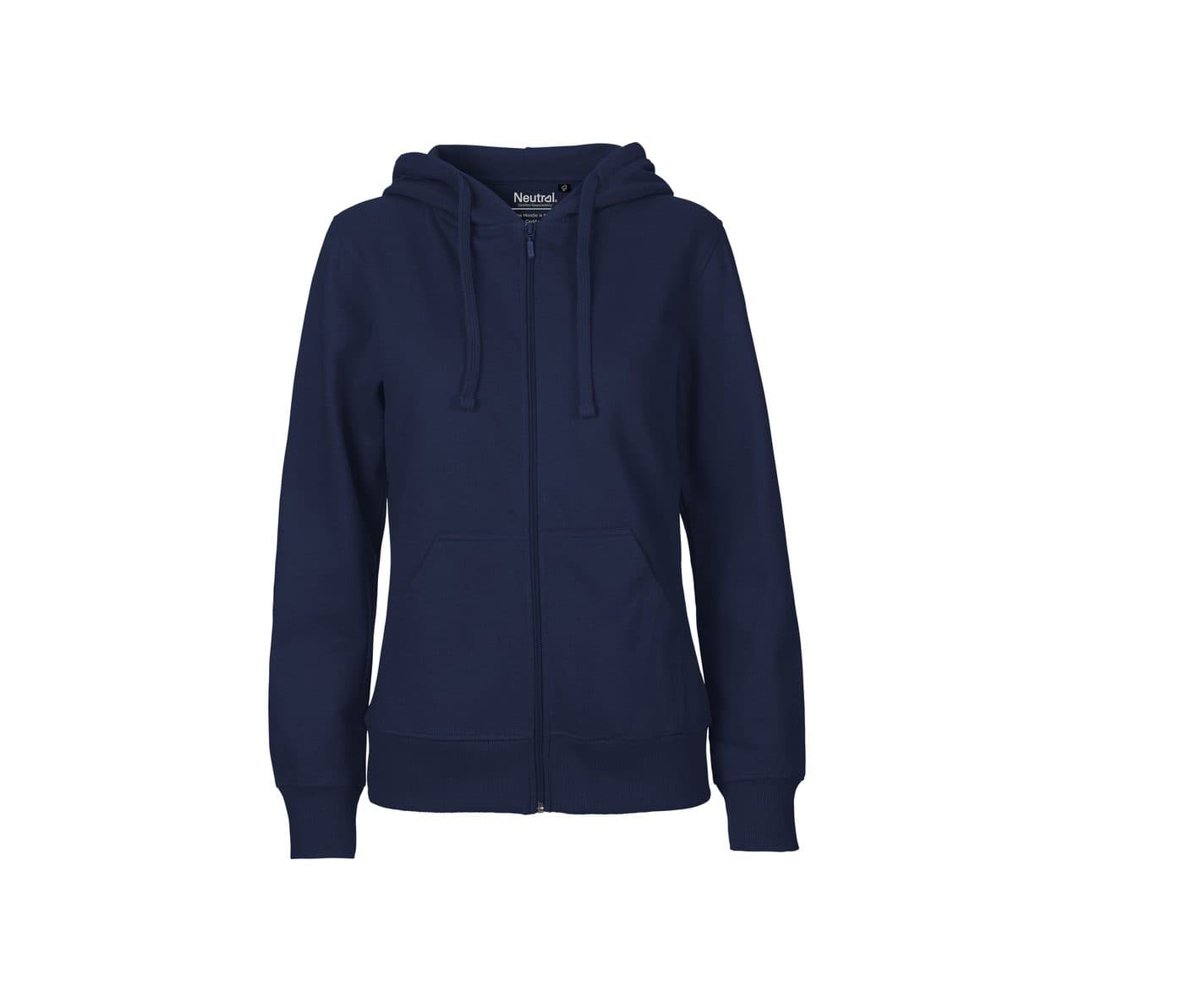 LADIES HOODIE WITH ZIP coloris Marine