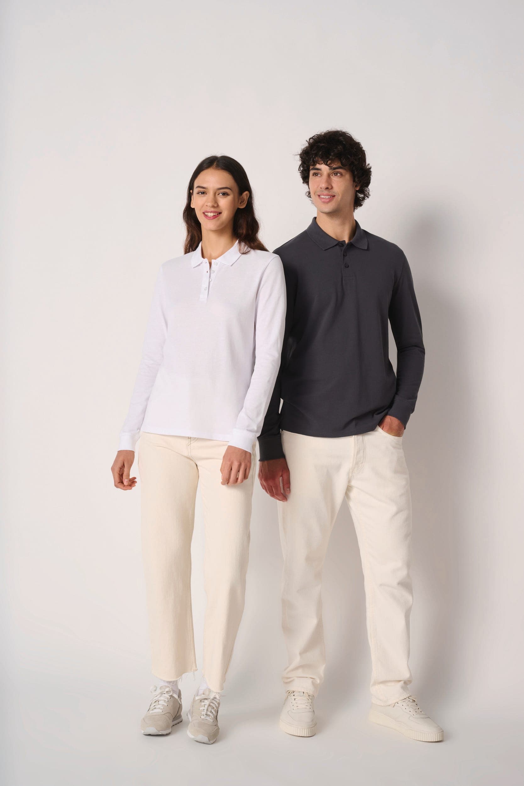 Polo piqué LSL femme en situation