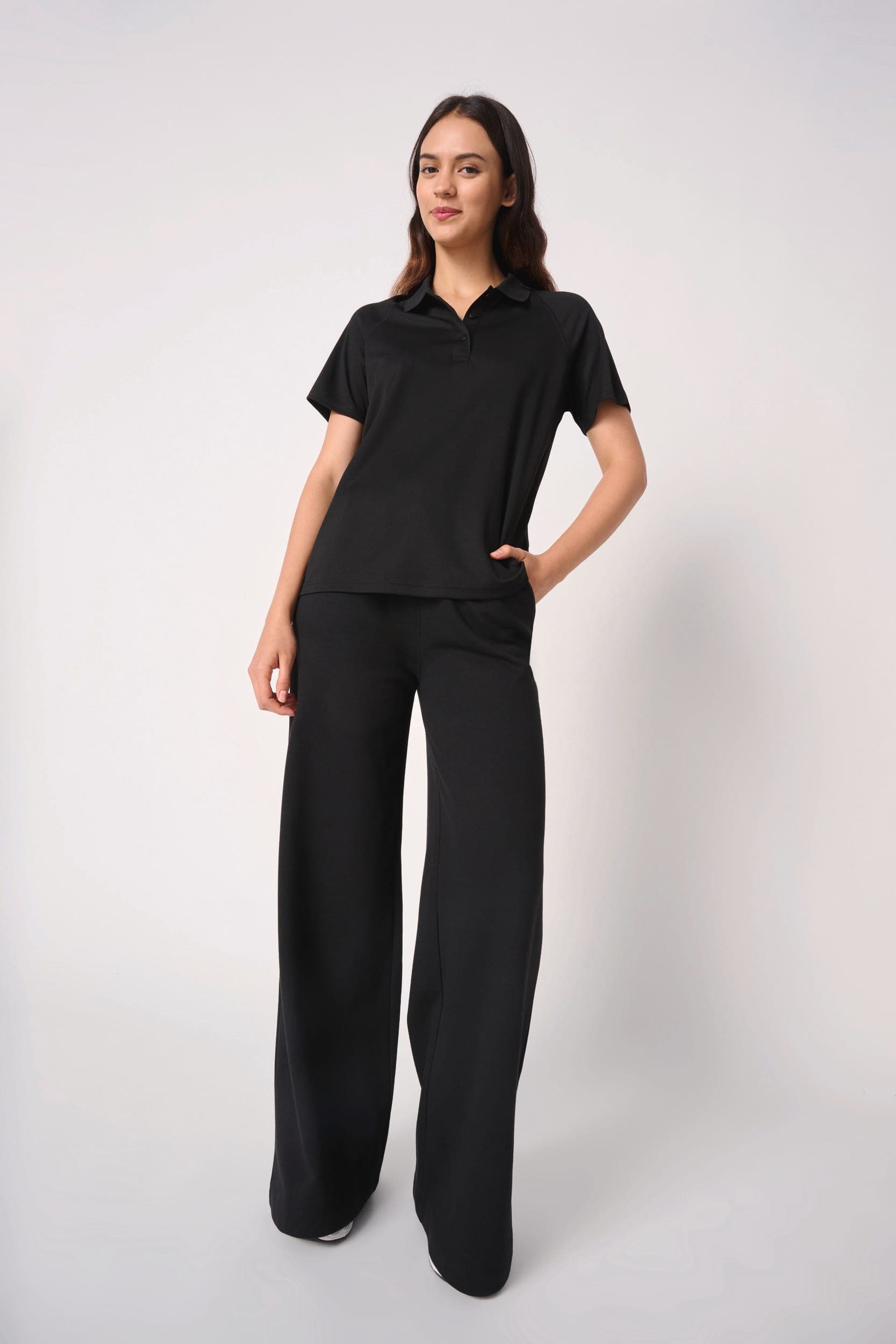 Polo sport femme en situation