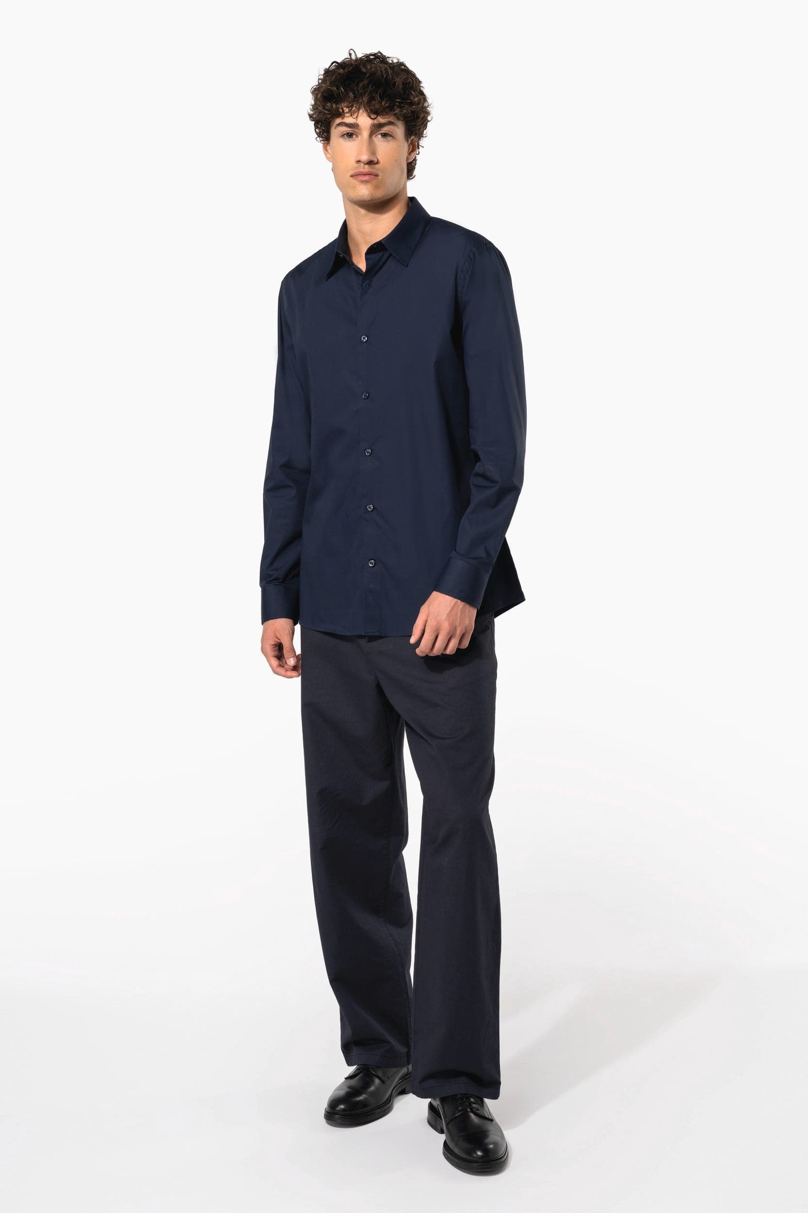 Chemise popeline manches longues homme en situation