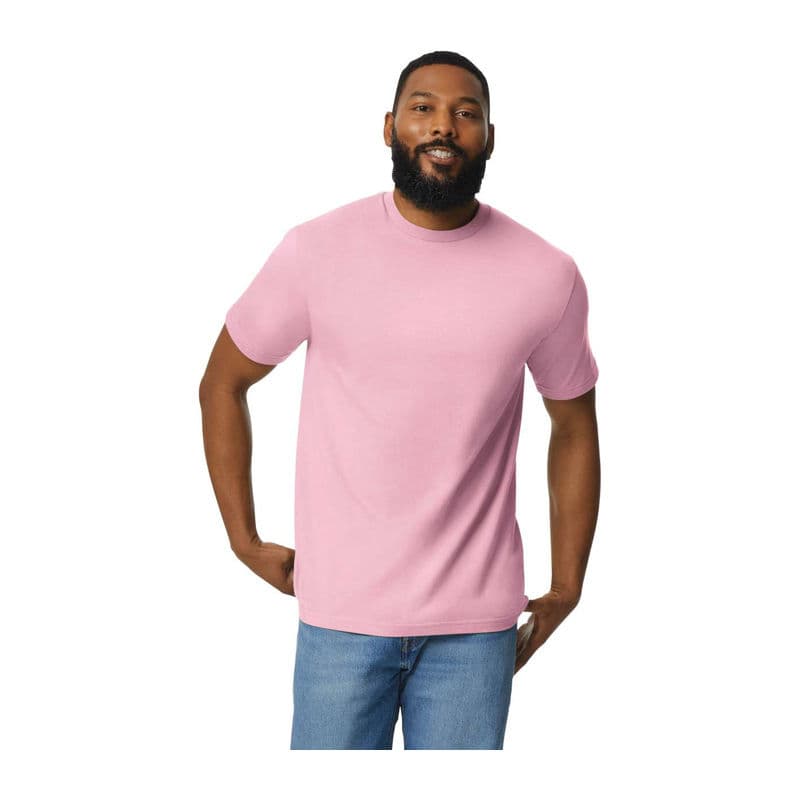 Light Cotton Adult T-Shirt coloris Rose clair
