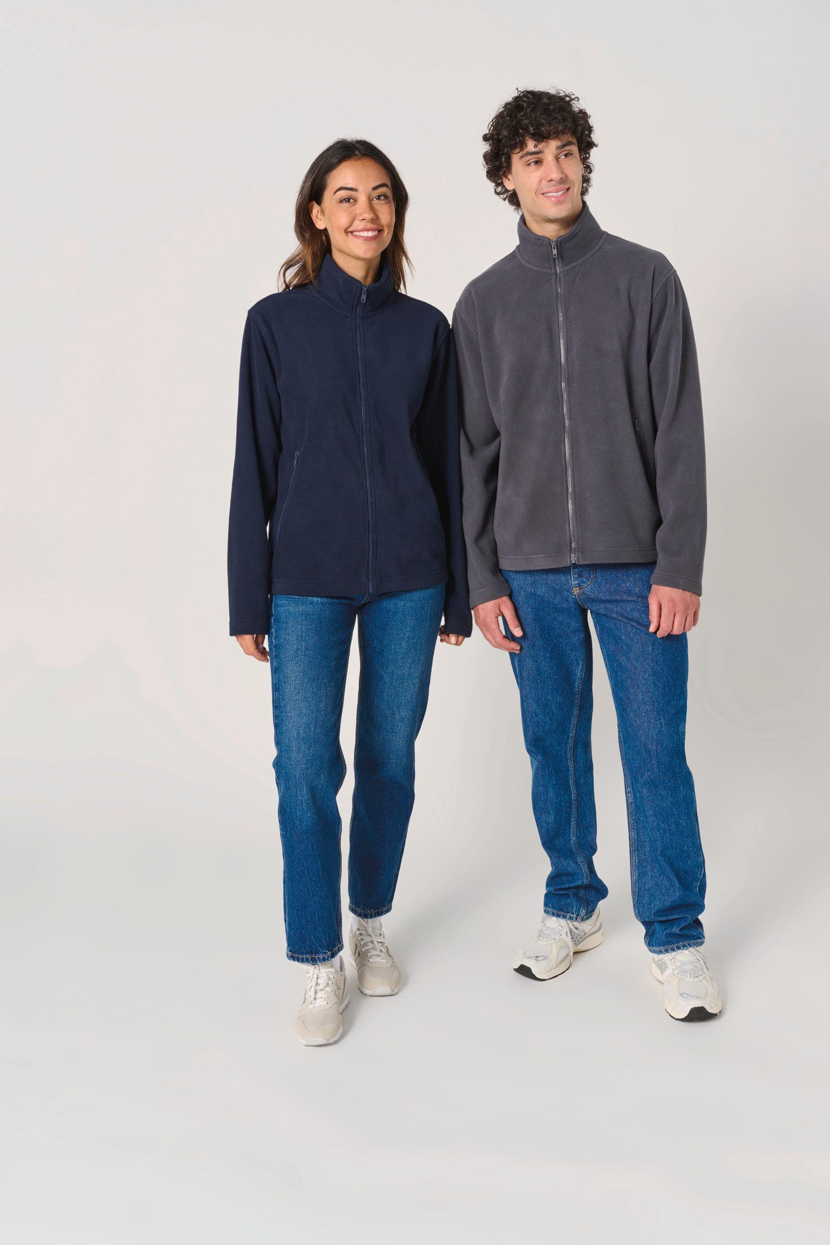 Veste polaire unisexe en situation