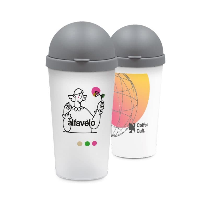 COUVERCLE DE POUBELLE  + GOBELET 60 CL en situation