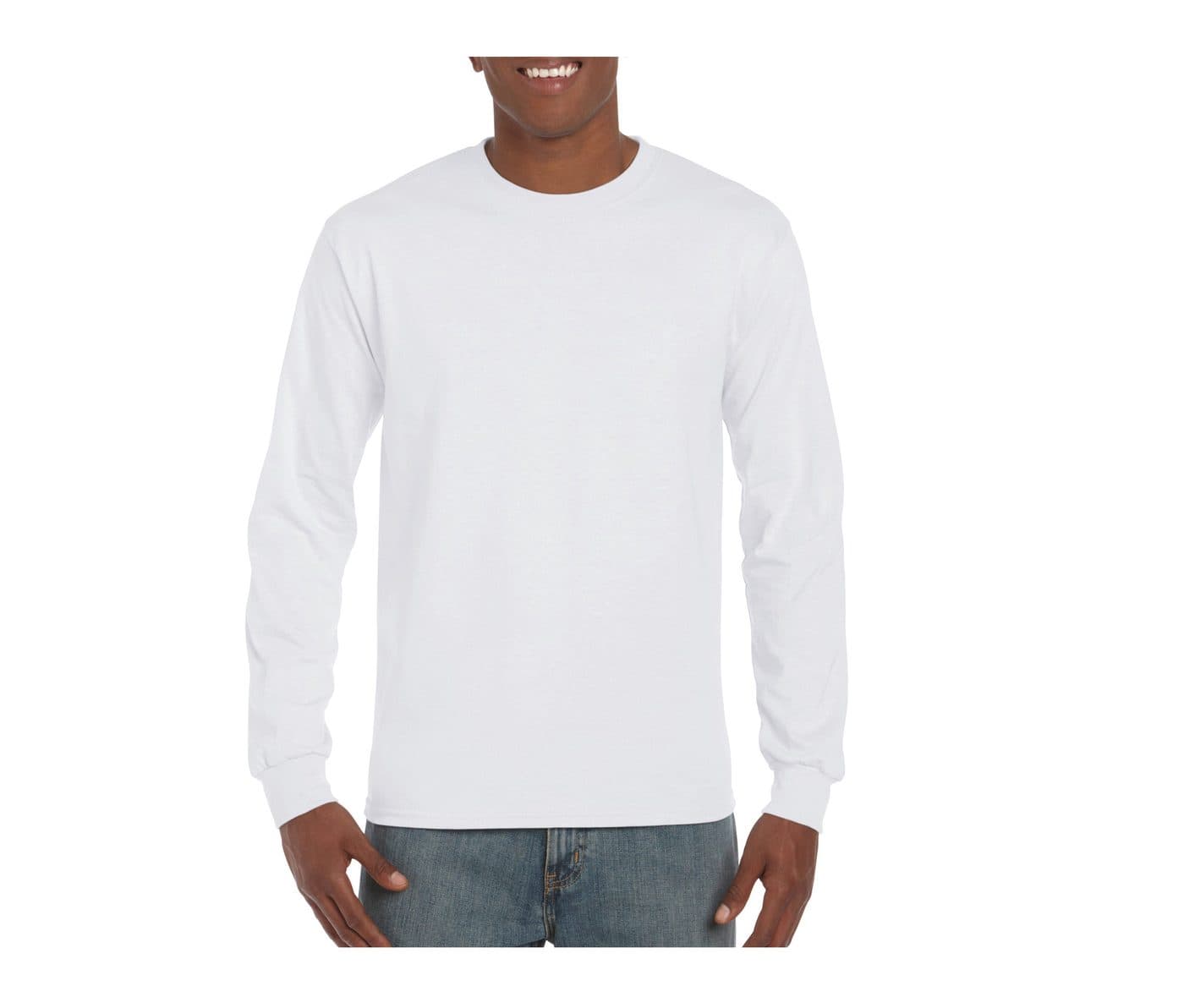 HAMMER ADULT LONG SLEEVE T-SHIRT coloris Blanc