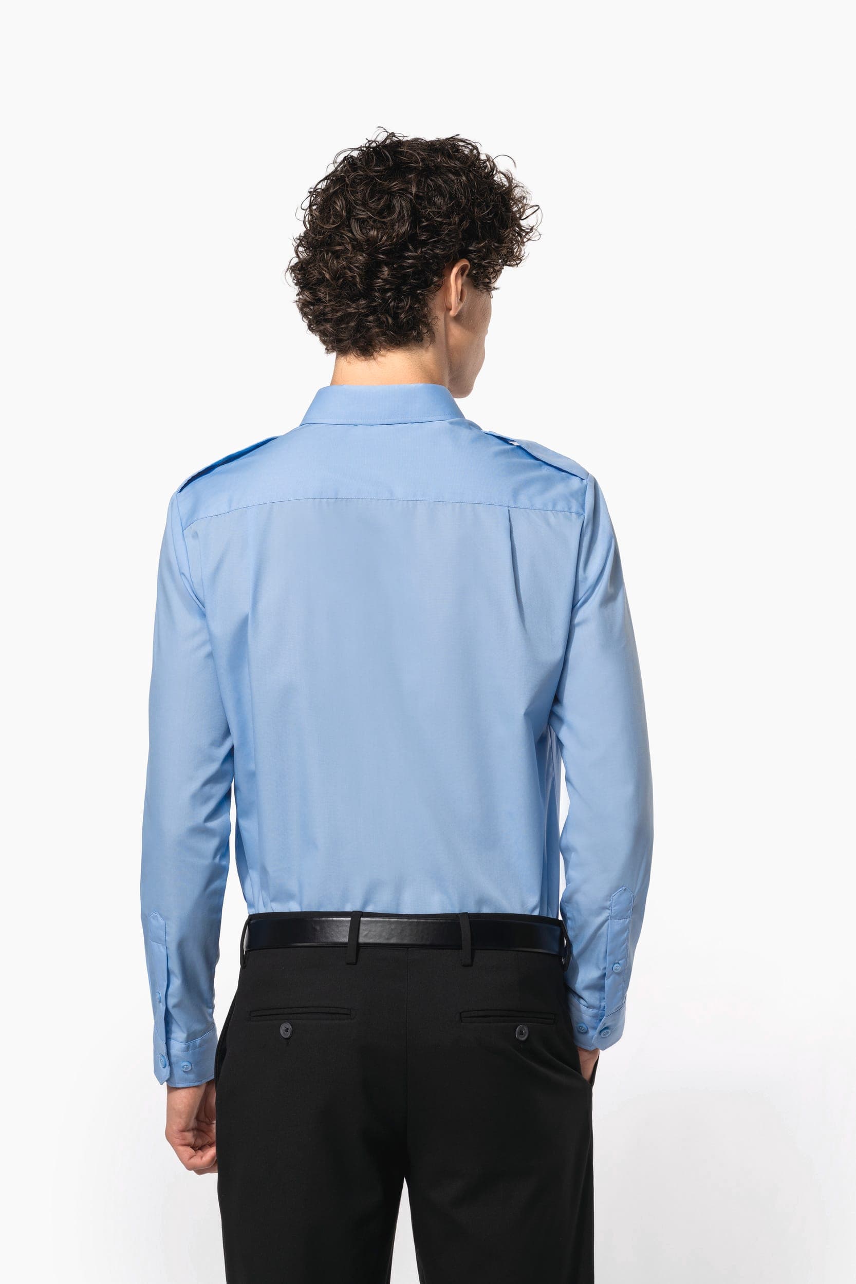 Chemise pilote manches longues homme en situation