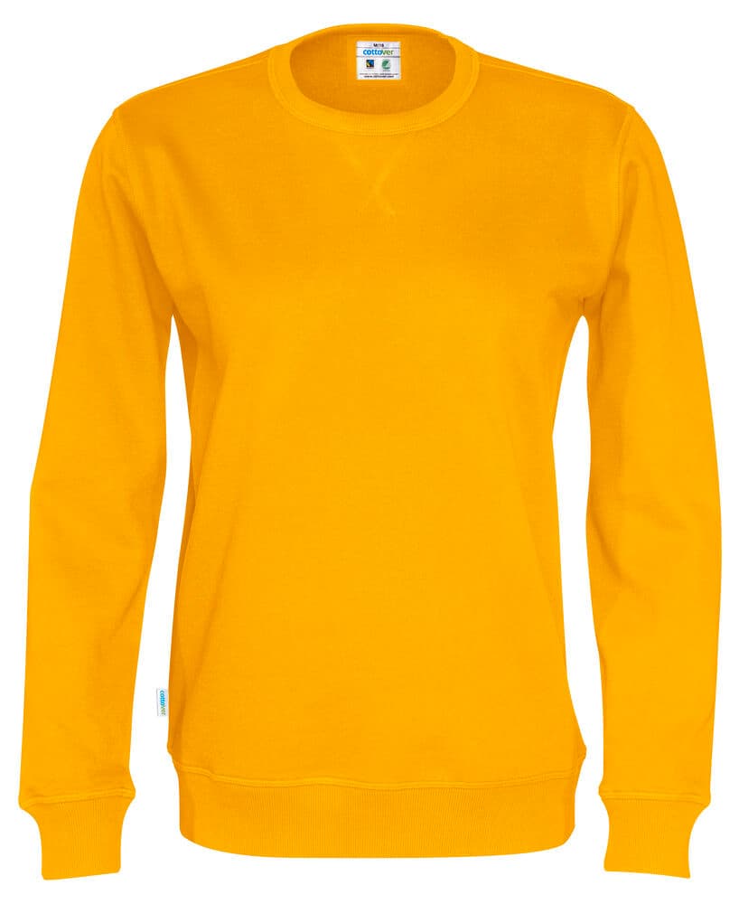 SWEAT COL ROND UNISEXE - CERTIFIÉ GOTS coloris Jaune