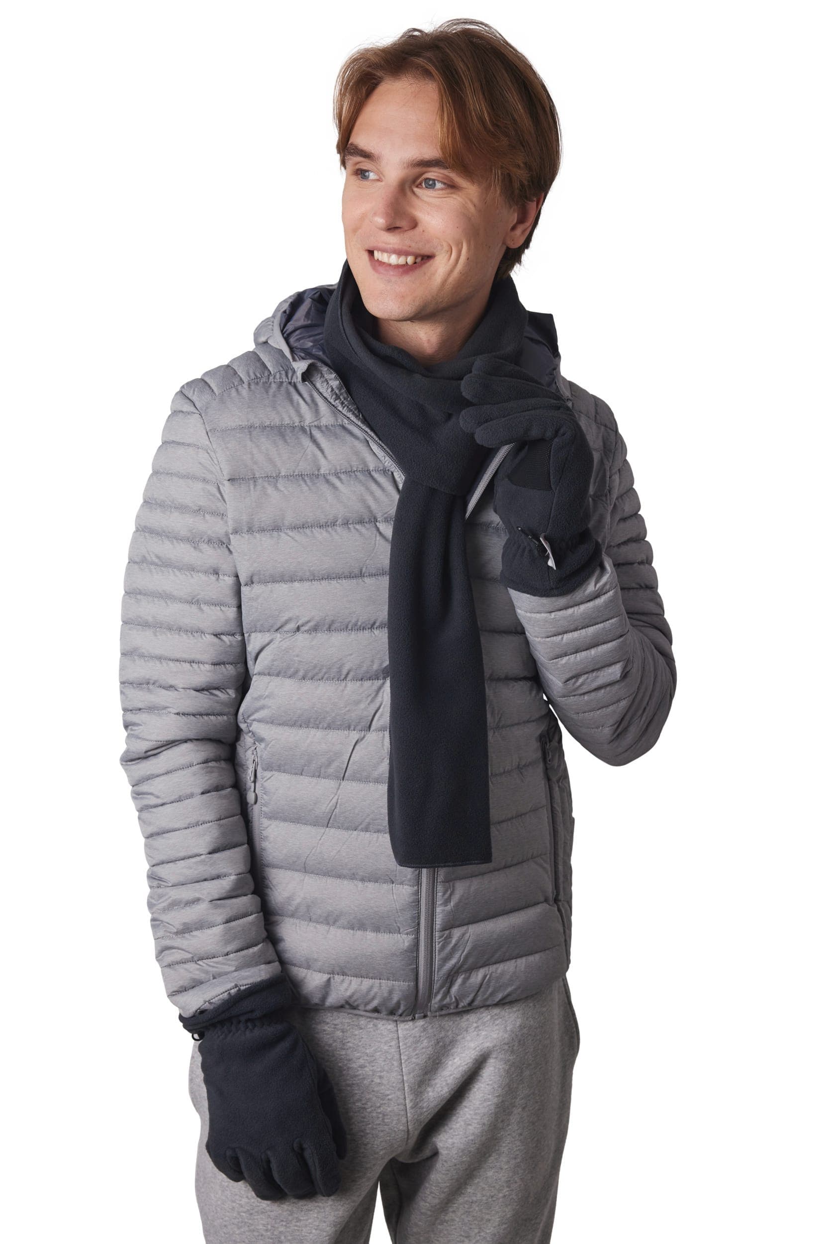 Gants recyclés micropolaire et Thinsulate™ en situation