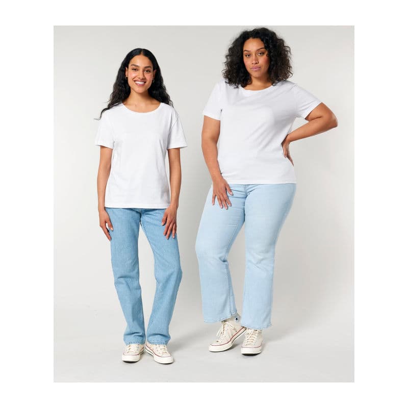 Stella Serena women's scoop neck t-shirt coloris Blanc